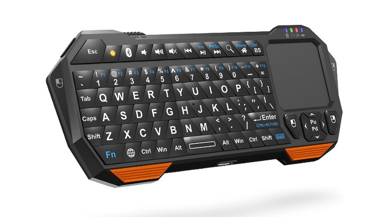 Black wireless portable keyboard