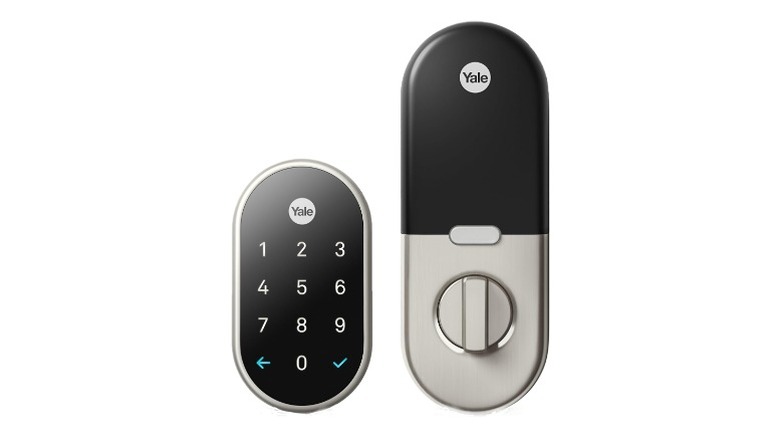 Yale keypad and door lock sensor