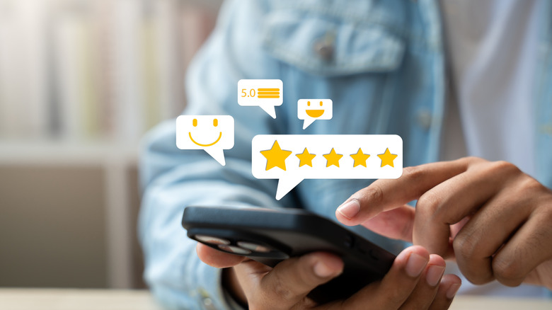 Five star user review box