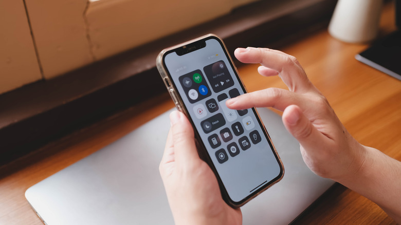 A person accessing control center