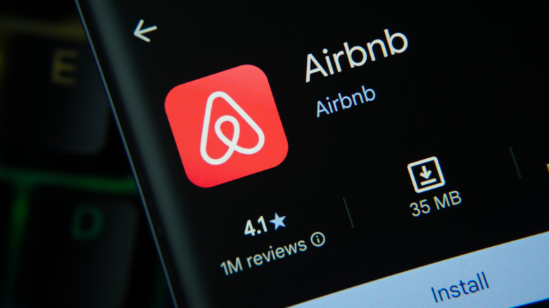 The Airbnb app on the Google Play Store