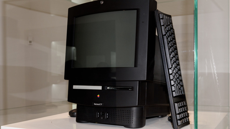 The Macintosh TV computer inside Apple museum in Prague