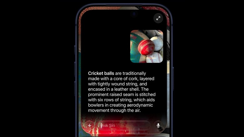 Mockup of the new Siri in action in iOS 27
