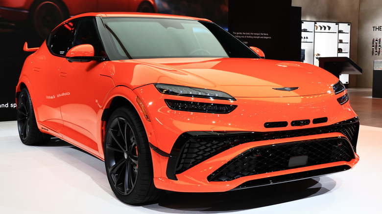 Genesis GV60 Magma at the Las Vegas Auto show