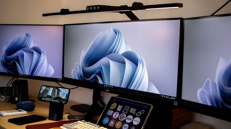 the author's external monitors