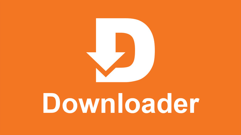 The logo of the Downloader app
