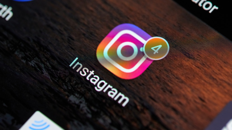 A close-up of the Instagram app on a phone screen