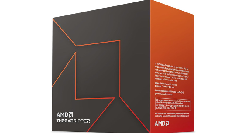 A boxed AMD Ryzen Threadripper