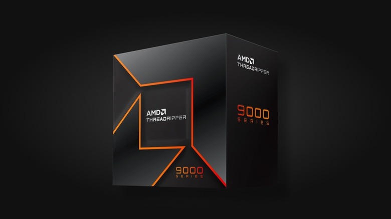 A boxed AMD Ryzen Threadripper 9000 series