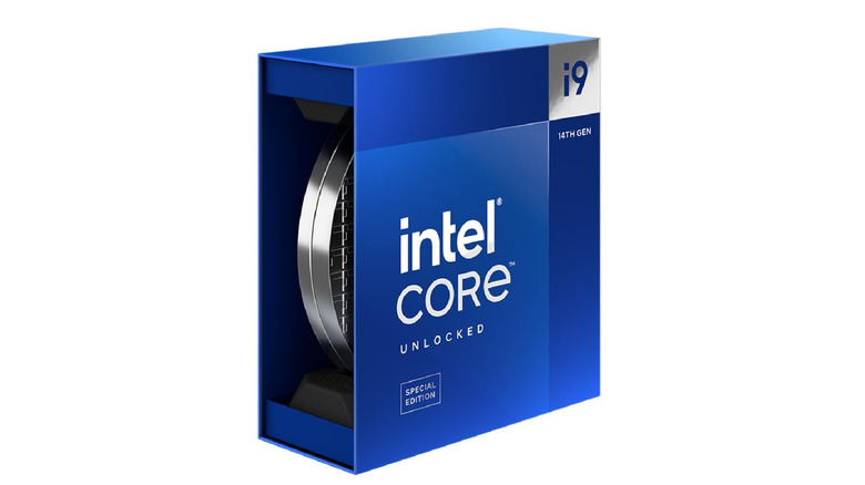 A boxed Intel Core i9-14900KS