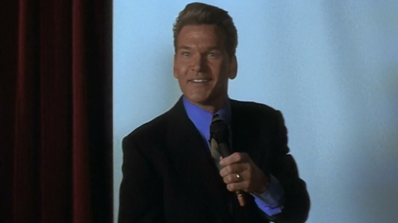 Jim Cunningham smiling during a speech