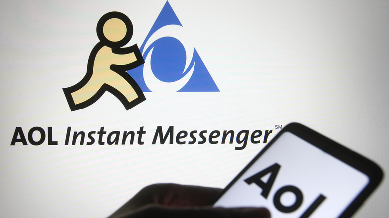 the AOL instant messenger logo