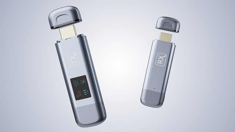 TTQ Wireless HDMI Kit on a grey background