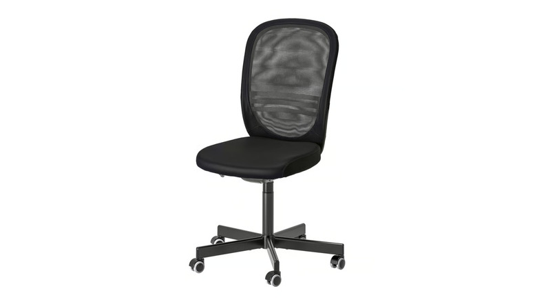 The IKEA Flintan desk chair with a white background.