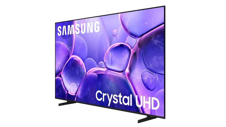 The Samsung U8000F Crystal UHD Series 4K TV on a white background.
