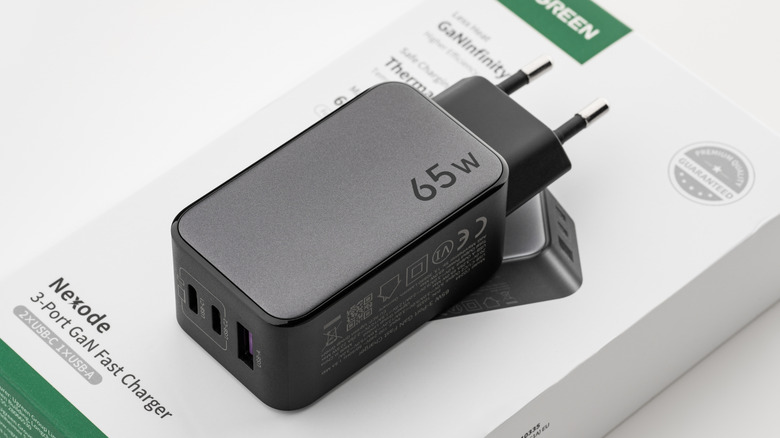 Ugreen charger on its box.