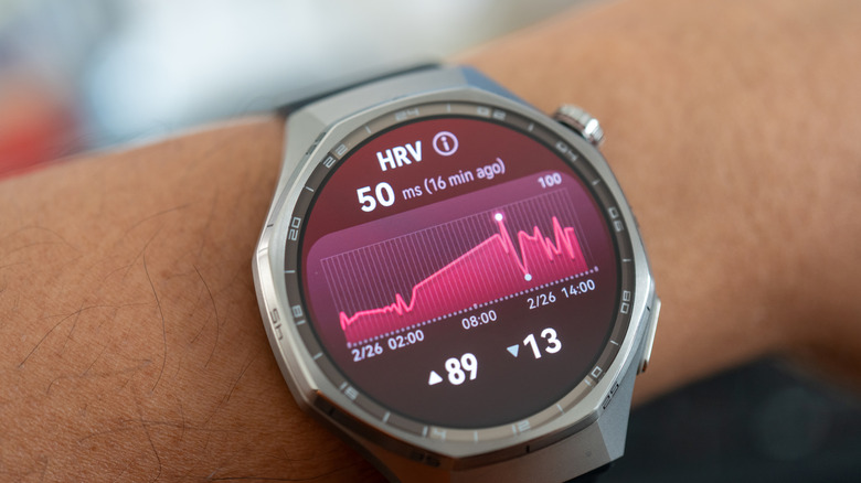Smartwatch on person's wrist