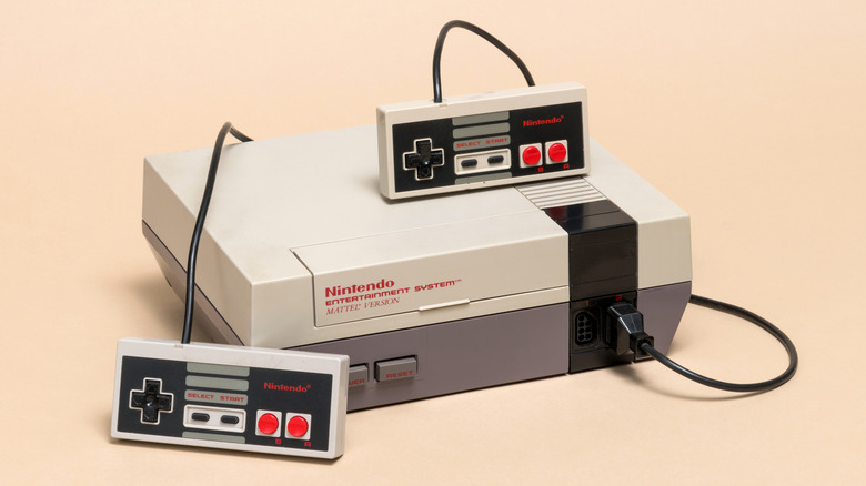 Vintage NES console