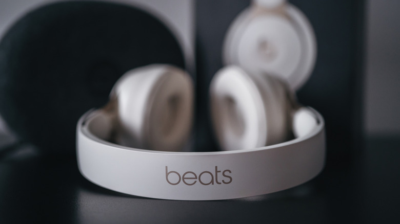 White Beats Solo Pro wireless headphones.
