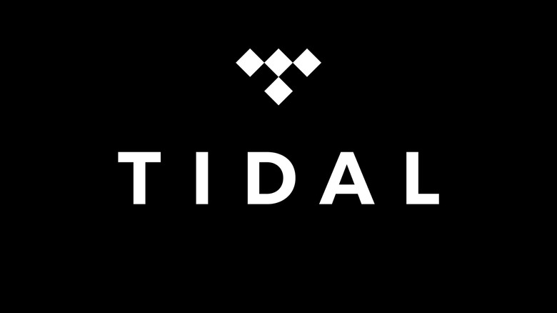 Tidal logo on black background