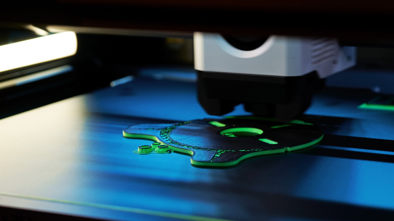 3D printer creating generic mechanical part