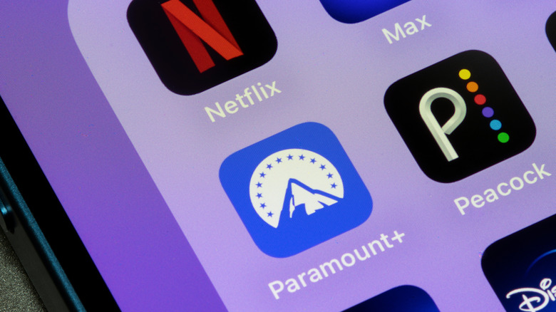 Icons of various streaming services on an iPhone screen