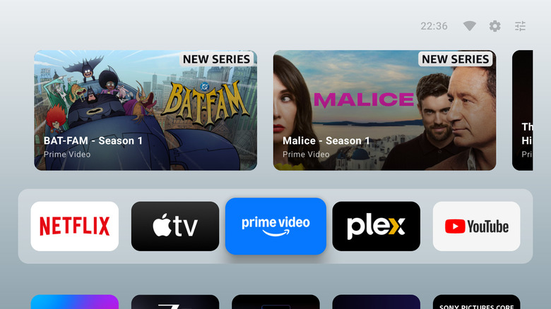 A screenshot showing the AT4K Launcher in action