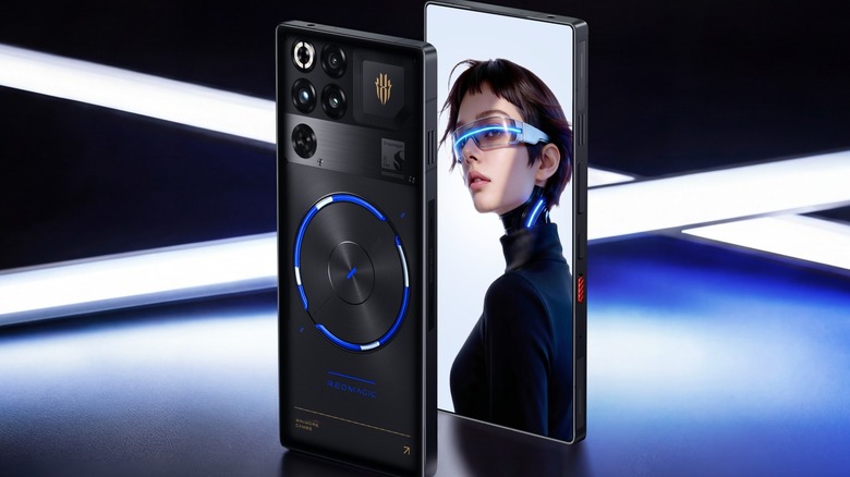 Redmagic 11S Pro promotional image showing the front and the back of the phone