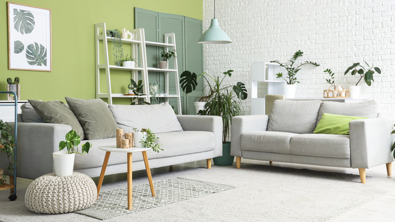 A modern living room layout.