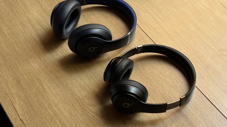 Beats Studio Pro and Beats Solo 4 on a table