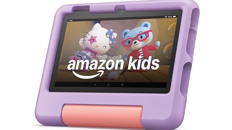 An Amazon Fire 7 Kids tablet