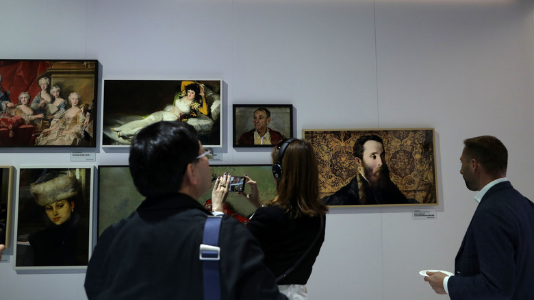Samsung Frame TVs on display