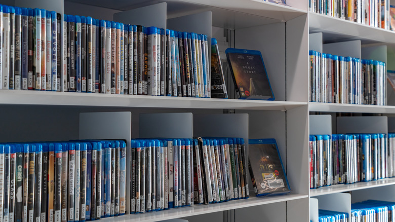 A collection of Blu-ray discs