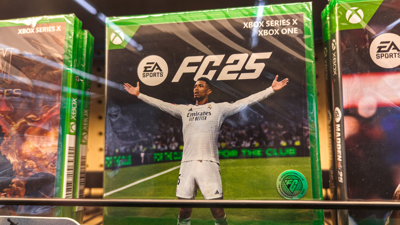 A copy of FC25 for the Xbox in a store