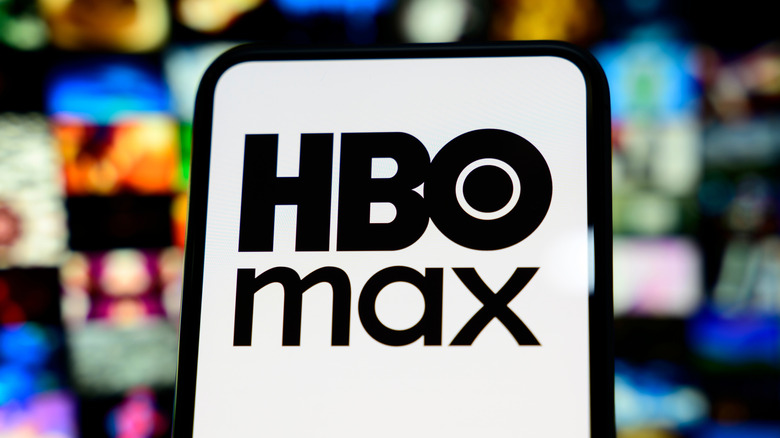 HBO Max logo on a smartphone