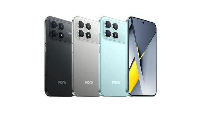 Poco F8 Ultra smartphone in different colors