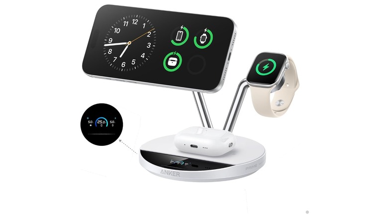 anker prime 3-in1 charging station on white background