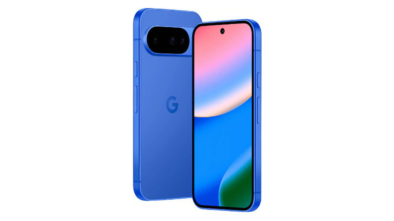 Back and front view of a Google Pixel 10