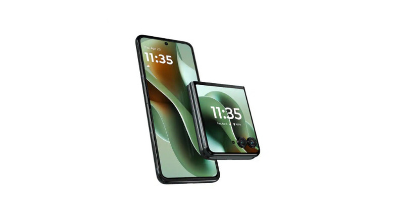 A folded and unfolded Motorola Razr Ultra 2025