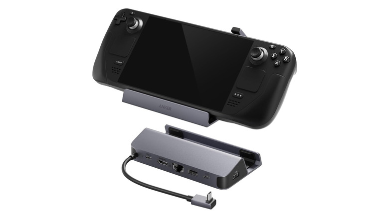Anker Steam Deck dock on white background