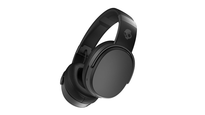 Black Skullcandy Crusher Wireless Bluetooth Headphones on white background