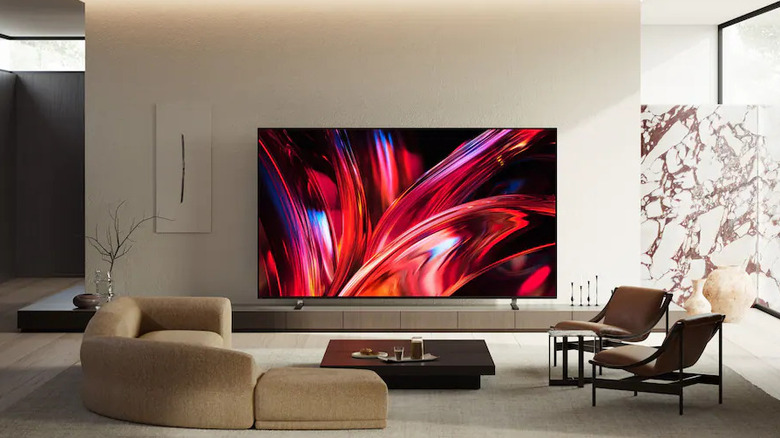 The Sony Bravia 9 II wall-mounted in a modern living room.