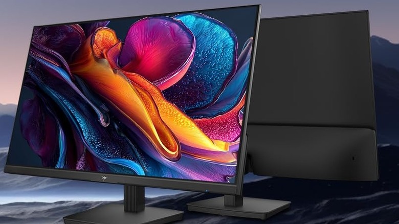 KTC-branded 17-inch monitor with colorful background