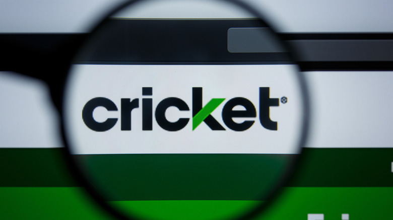 Cricket Wireless logo on a website