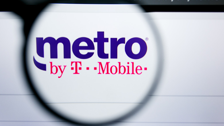 Metro by T-Mobile logo on a button.