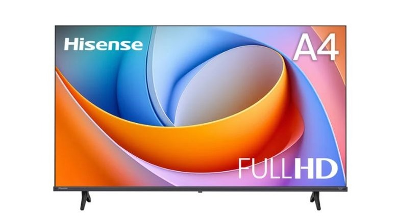 Hisense 32-inch A45NF FHD smart TV on a white background
