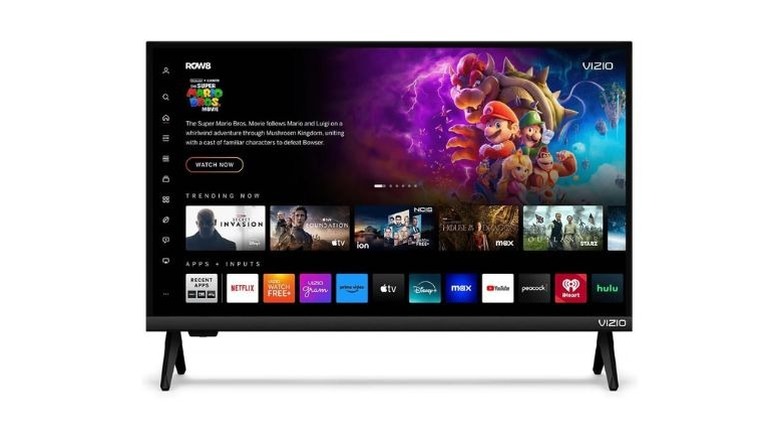 Vizio 24-inch V series TV is shown against a white background.