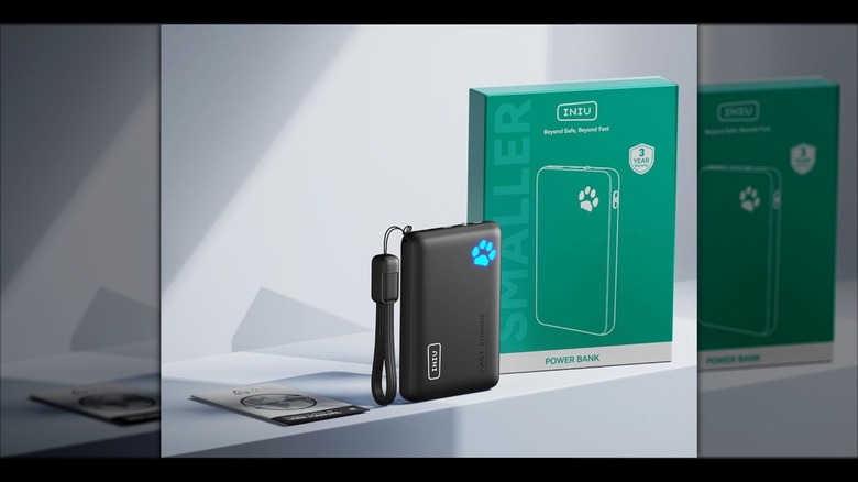 Iniu portable charger with instruction manual and package box