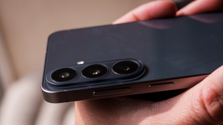 Close-up of the Galaxy S26 FE camera module