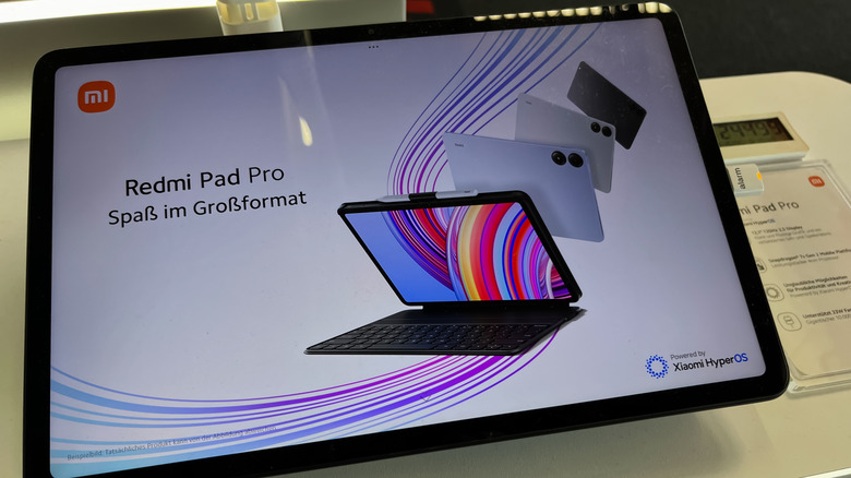 Xiaomi Redmi Pad Pro on display